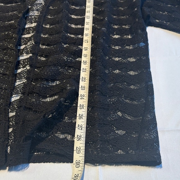 Kenneth Cole Reaction Black Open-Front Cardigan - Picture 6 of 10